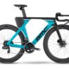 BMC TIMEMACHINE 01 DISC ONE TRIATHLONRAD SRAM FORCE ETAP AXS 12S 700 MM TÜRKIS SCHWARZ 2022